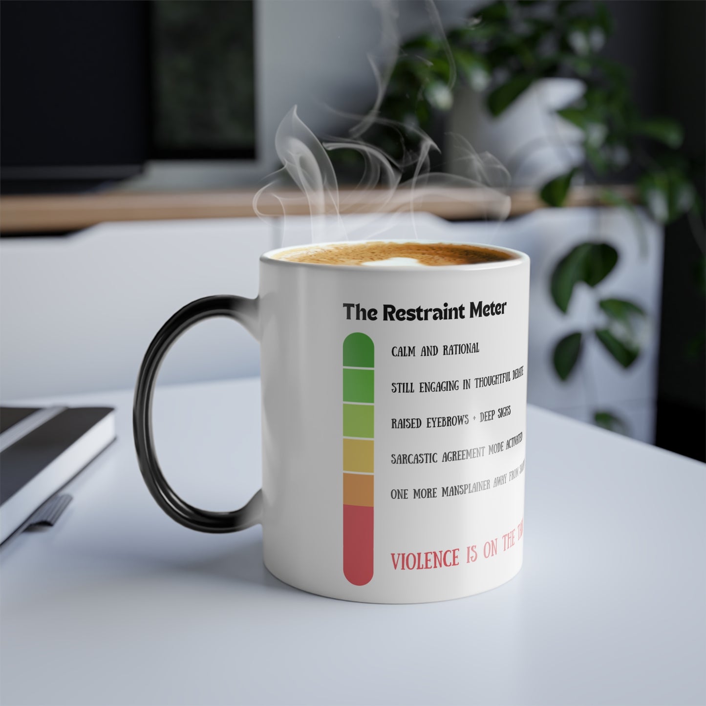 How Many Sips Until I Snap? Heat-Reactive, Color Changing Mug (11 oz)