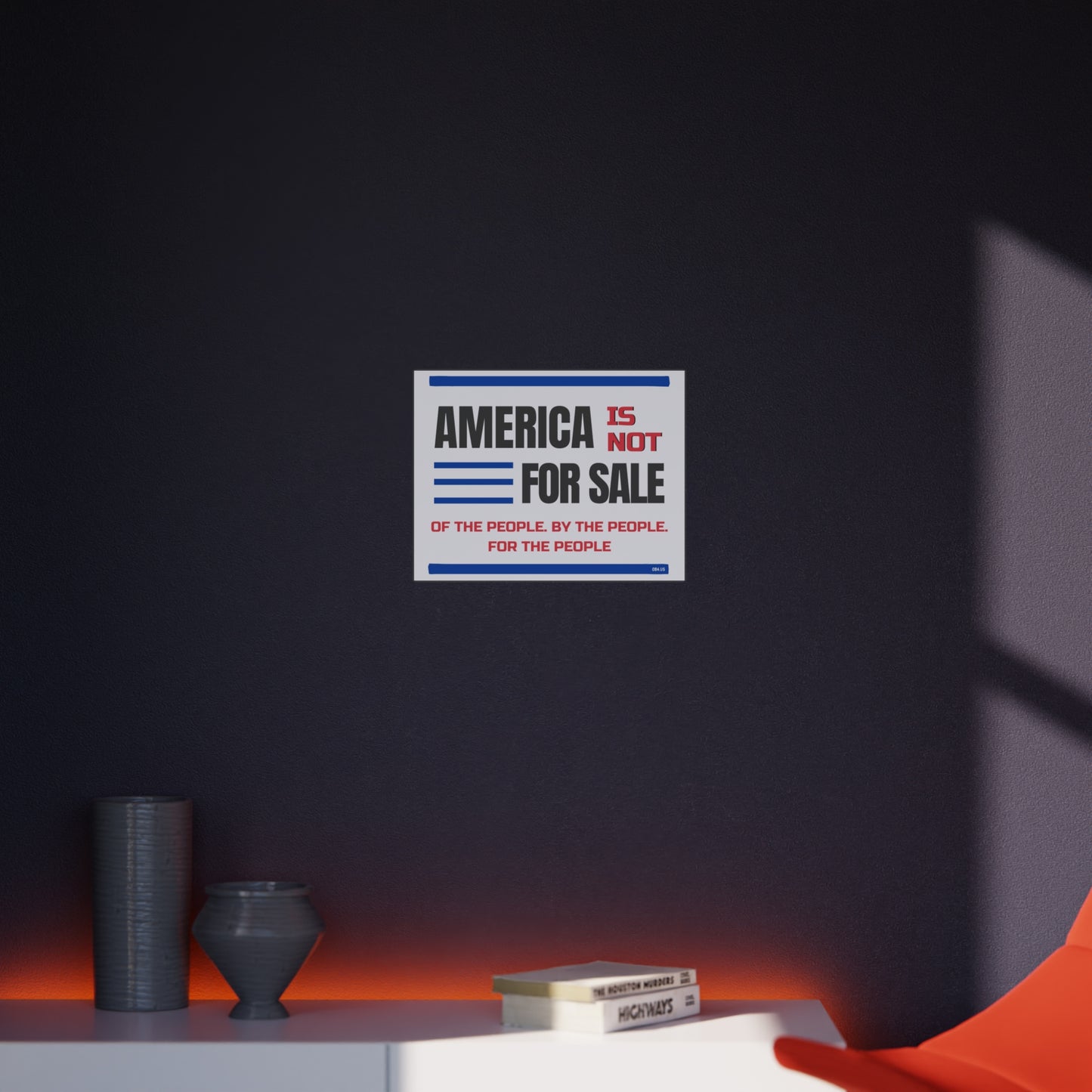America is not for Sale Foam Core Protest Sign – Lightweight, Bold, and Built for Action