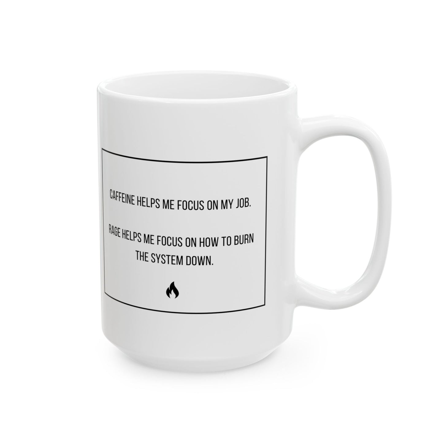 Fueled by Rage Ceramic Mug, (11oz, 15oz)