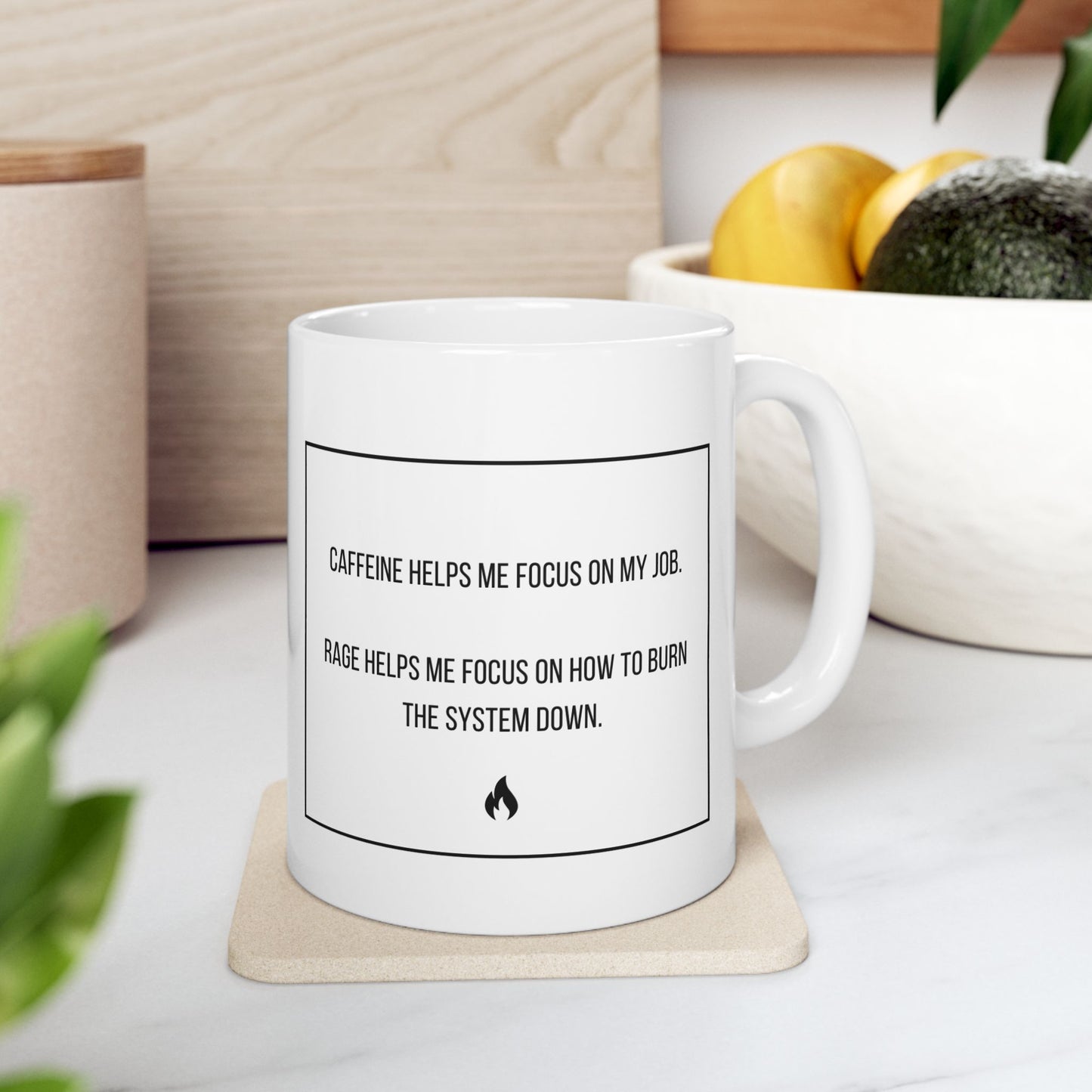 Fueled by Rage Ceramic Mug, (11oz, 15oz)