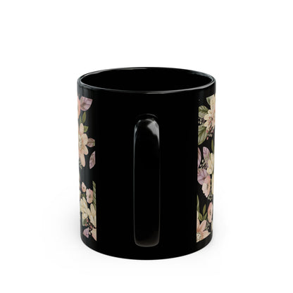 FDT Floral Background Black Mug (11oz, 15oz)