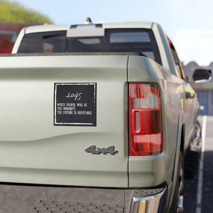 2045 Chalkboard Car Magnet – The Future Is Inevitable