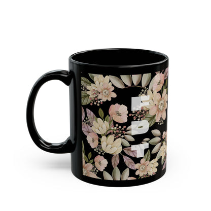 FDT Floral Background Black Mug (11oz, 15oz)