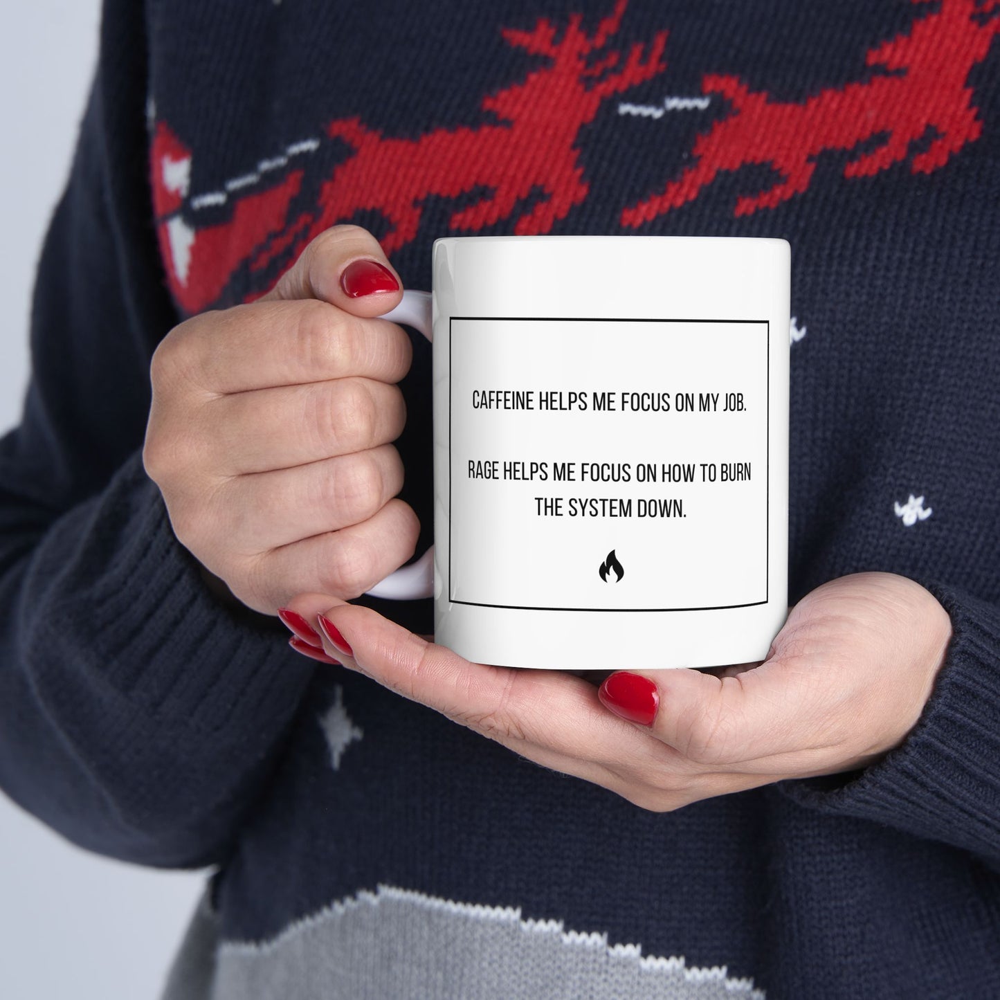 Fueled by Rage Ceramic Mug, (11oz, 15oz)