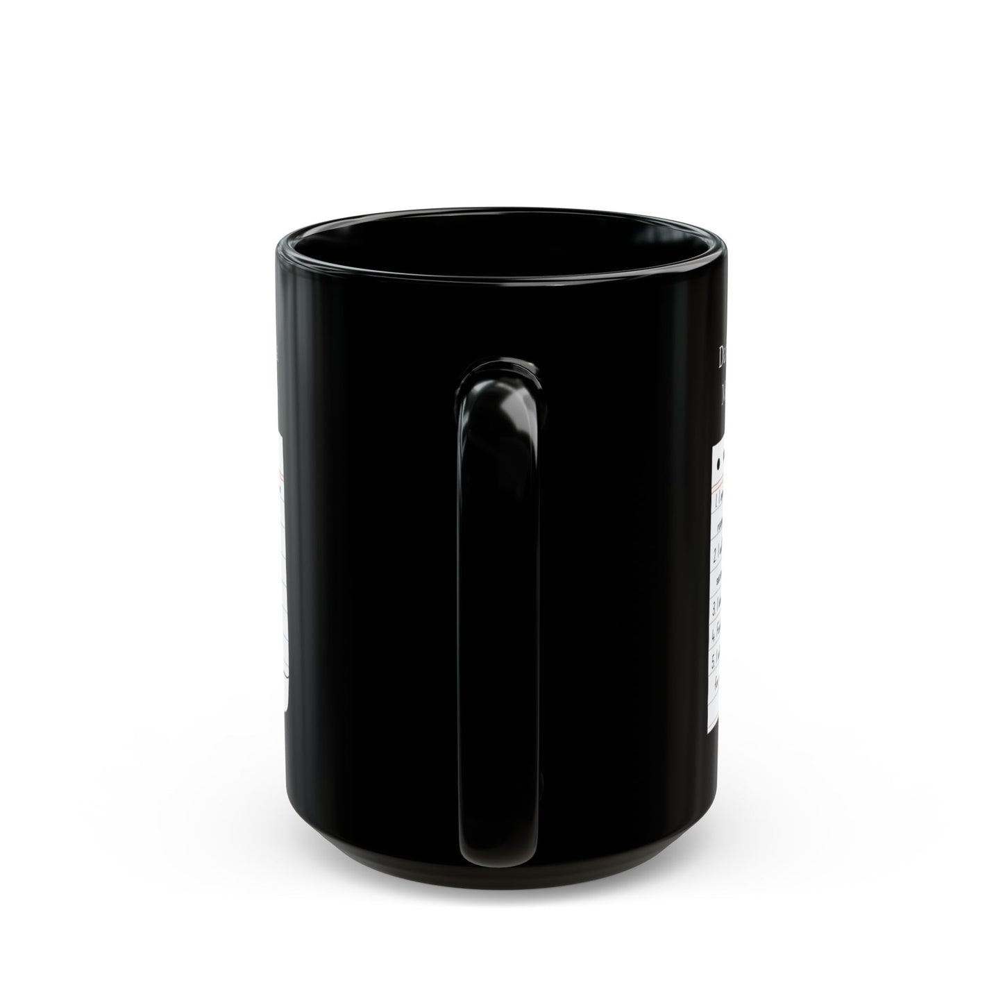 Mediocre White Man Daily Affirmations Black Mug (11oz, 15oz)