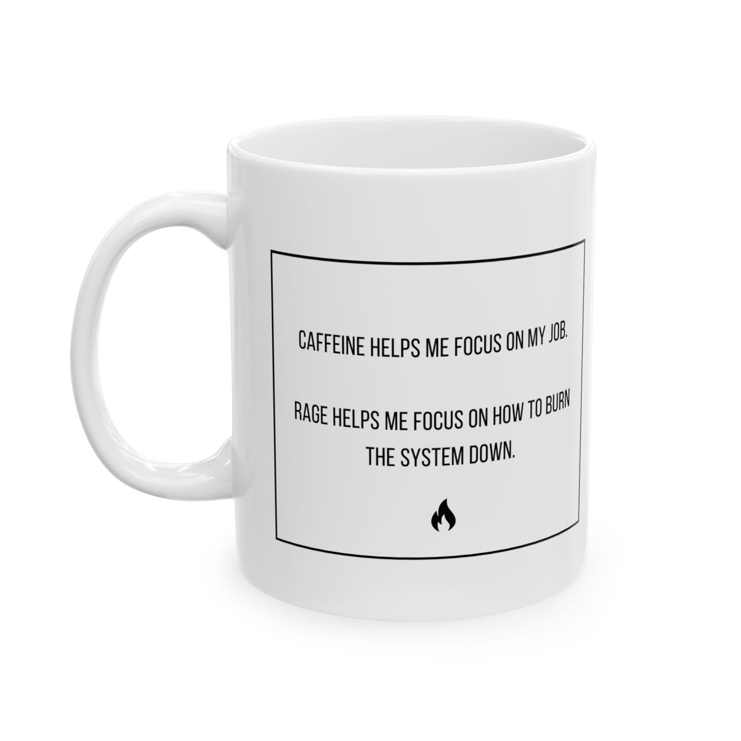 Fueled by Rage Ceramic Mug, (11oz, 15oz)