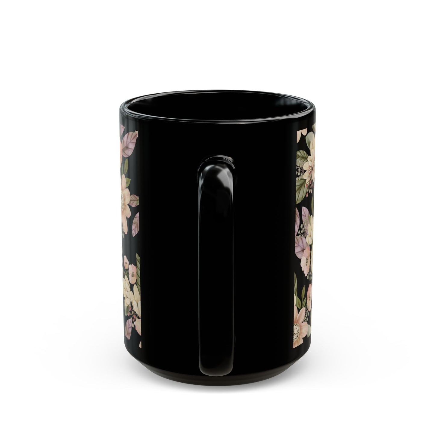 FDT Floral Background Black Mug (11oz, 15oz)