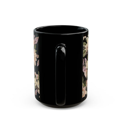 FDT Floral Background Black Mug (11oz, 15oz)