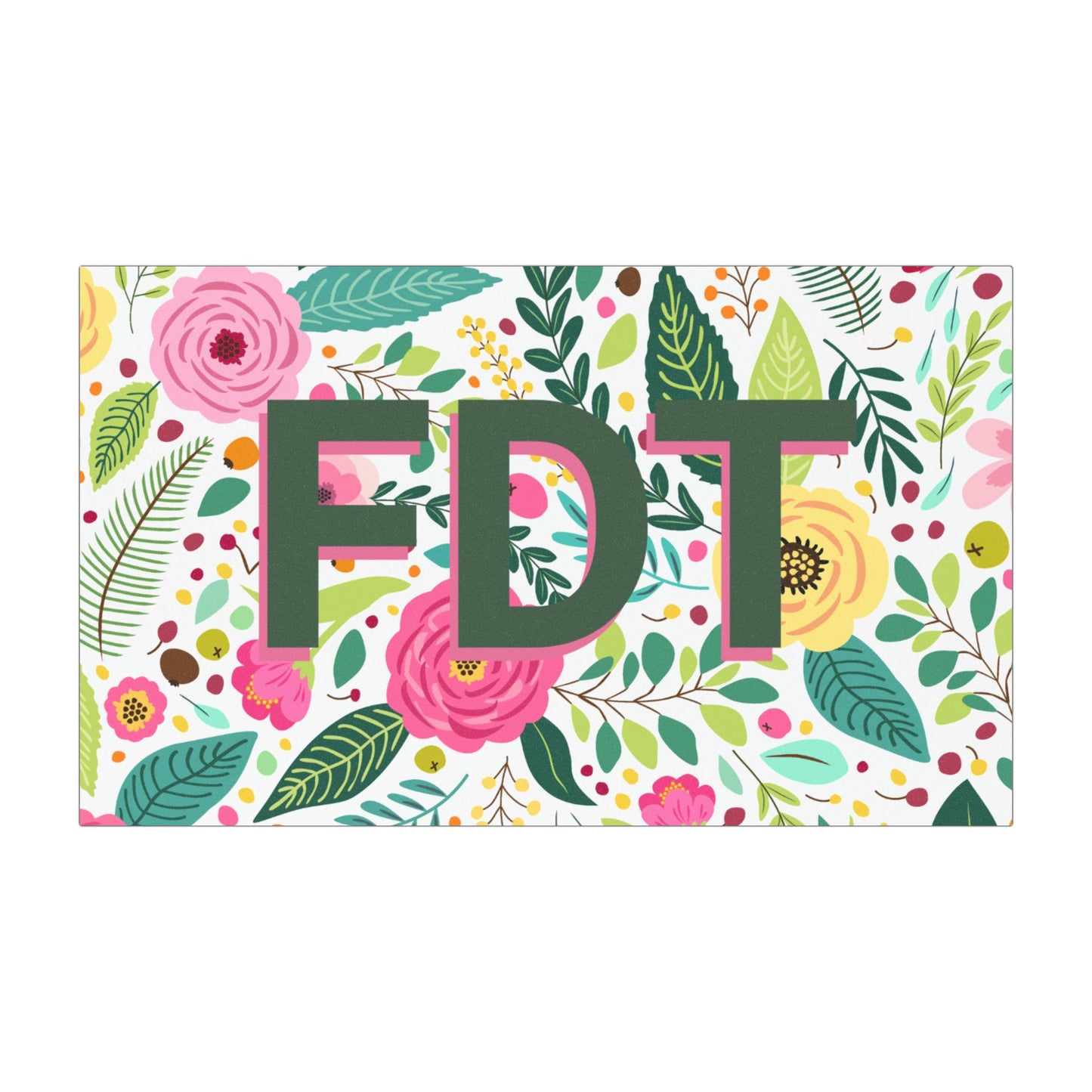 FDT Car Magnet – A Floral Warning for Those Who Played Themselves