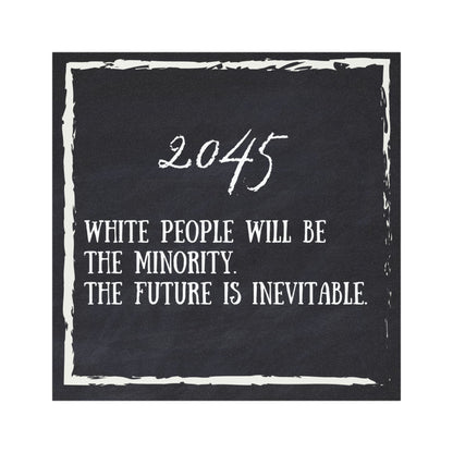 2045 Chalkboard Car Magnet – The Future Is Inevitable