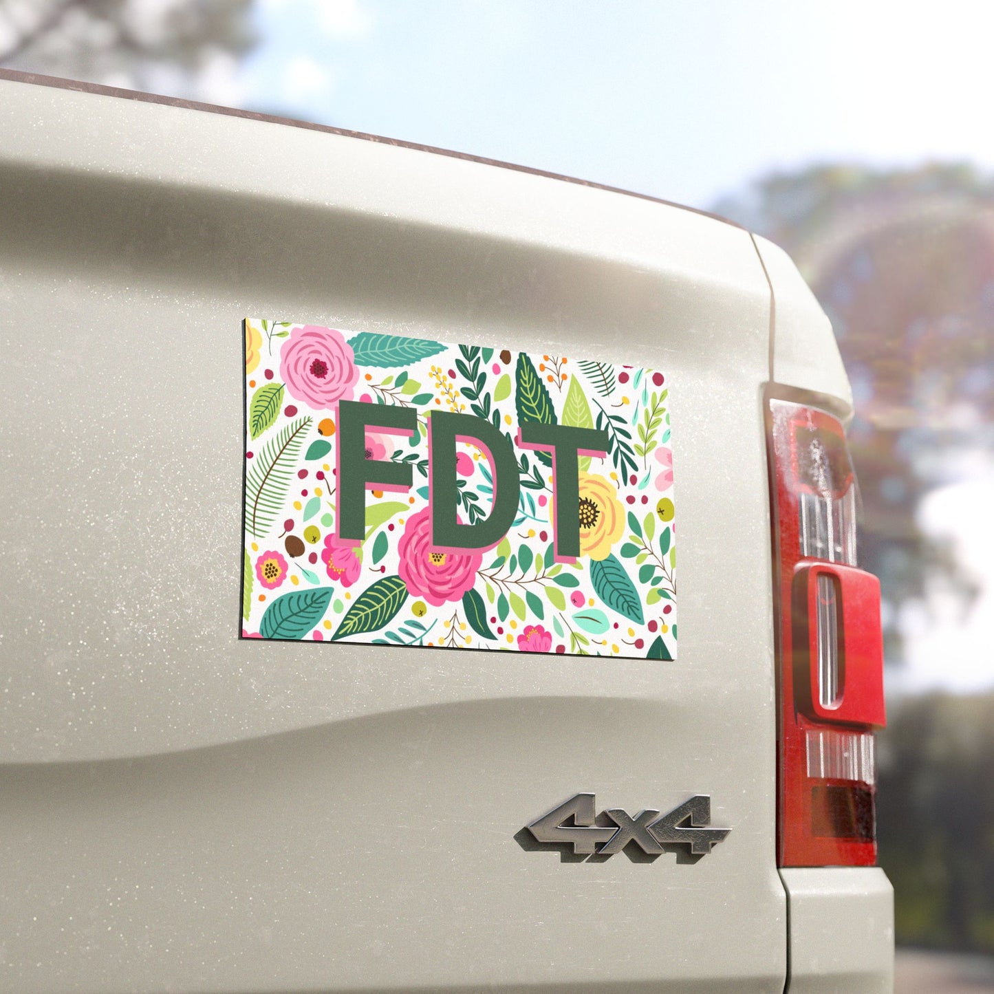 FDT Car Magnet – A Floral Warning for Those Who Played Themselves