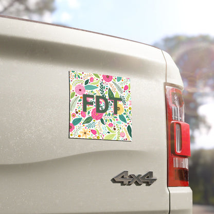 FDT Car Magnet – A Floral Warning for Those Who Played Themselves