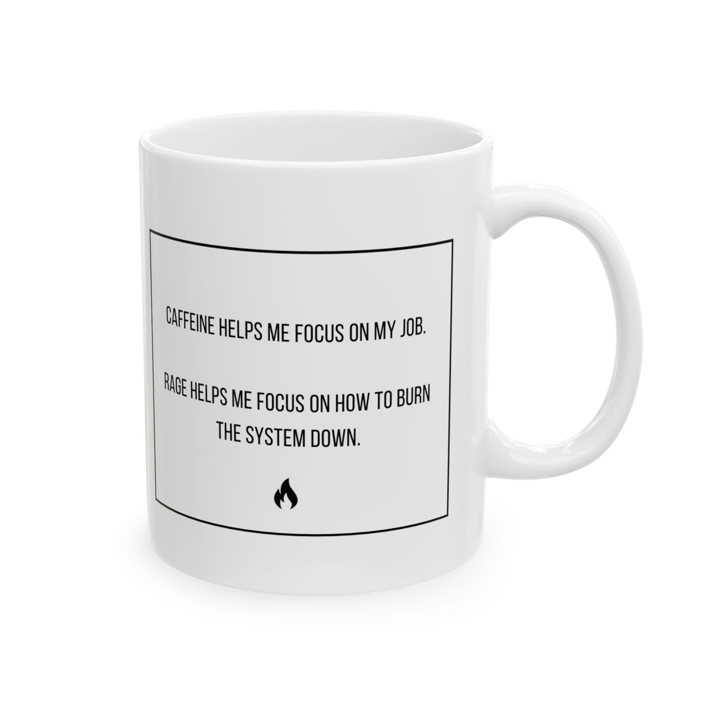 Fueled by Rage Ceramic Mug, (11oz, 15oz)