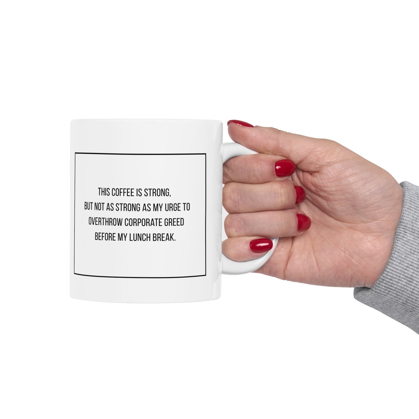 Urge to Overthrow Ceramic Mug, (11oz, 15oz)